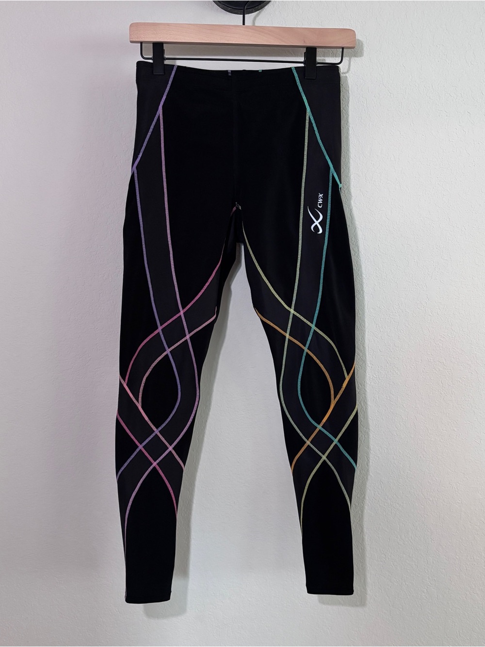 CW-X Endurance Generator Compression Tights Size M Black Rainbow Joint Support
